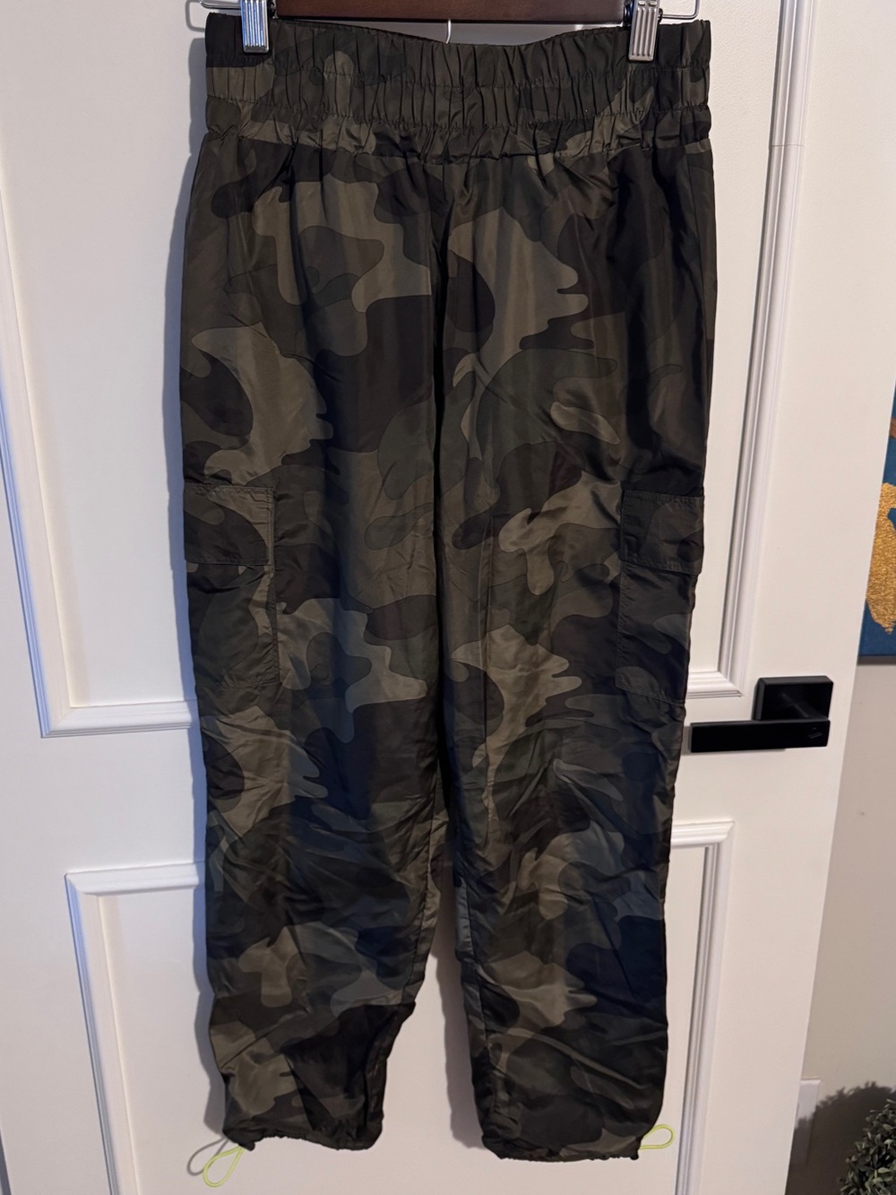 Camo Cargo Joggers - Olive Green